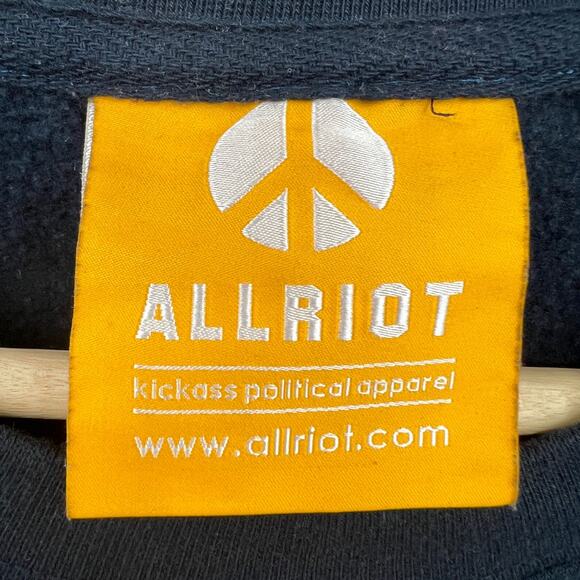 ALLRIOT Police Lineup Sweater Blue Ethical WRAP Unisex Large Streetwear - Picture 7 of 8